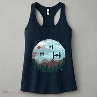 Retro Scifi Space Ships Women's Tank Top thumb 3