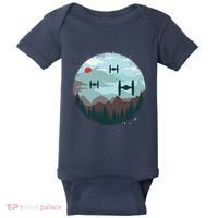 Retro Scifi Space Ships Baby Bodysuit thumb 0