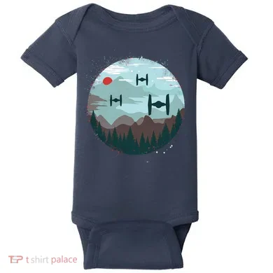 Retro Scifi Space Ships Baby Bodysuit