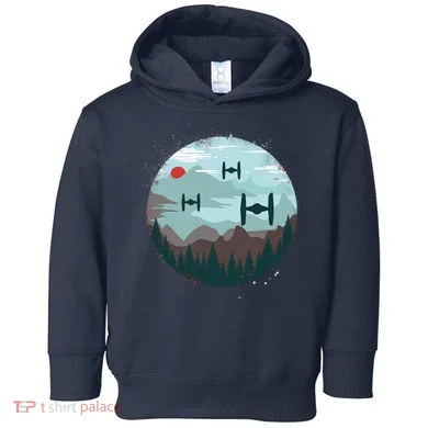 Retro Scifi Space Ships Toddler Hoodie