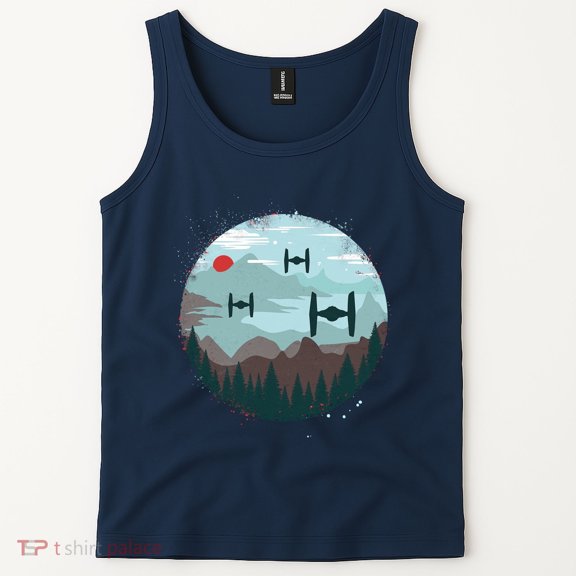Retro Scifi Space Ships Tank Top