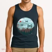 Retro Scifi Space Ships Tank Top thumb 3
