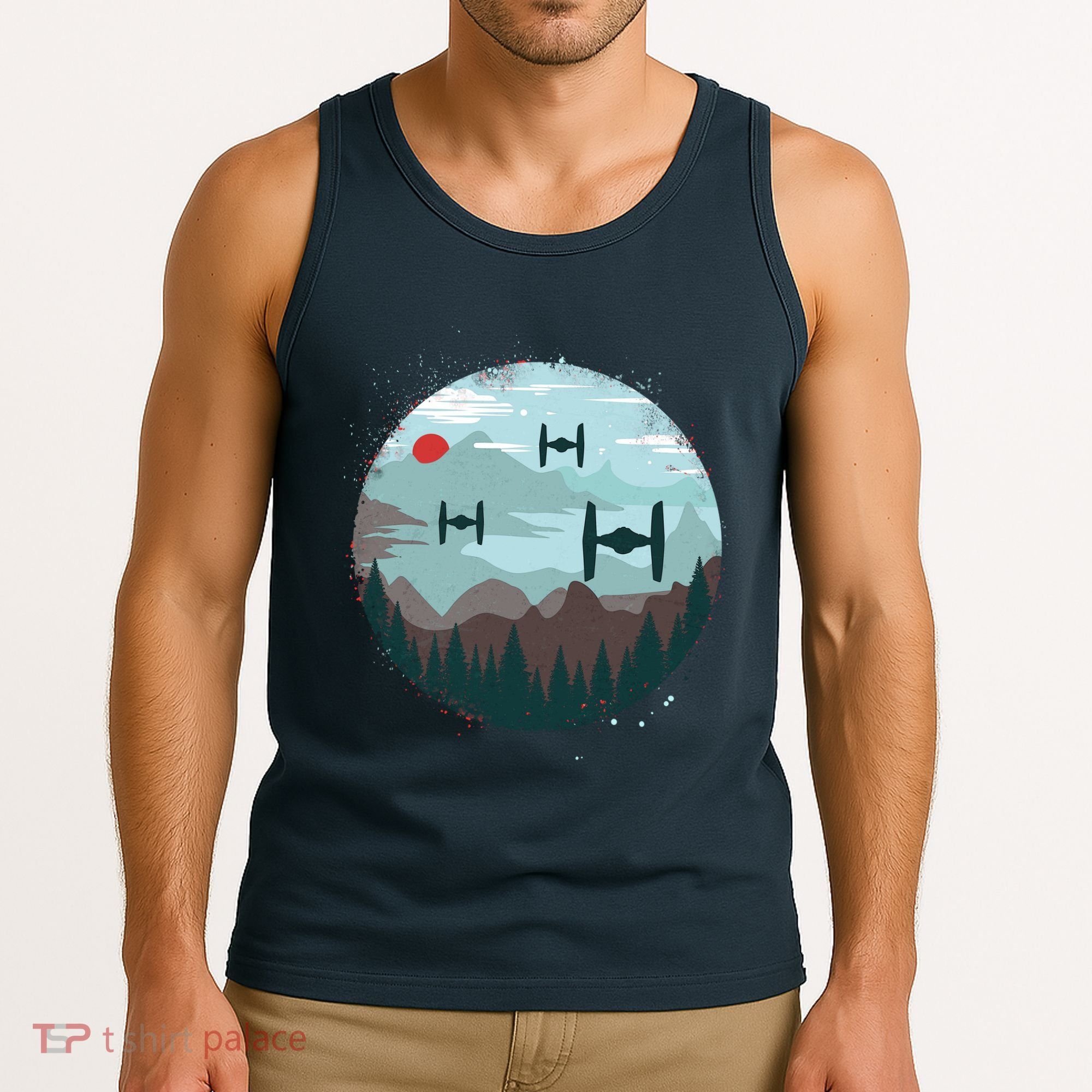 Retro Scifi Space Ships Tank Top