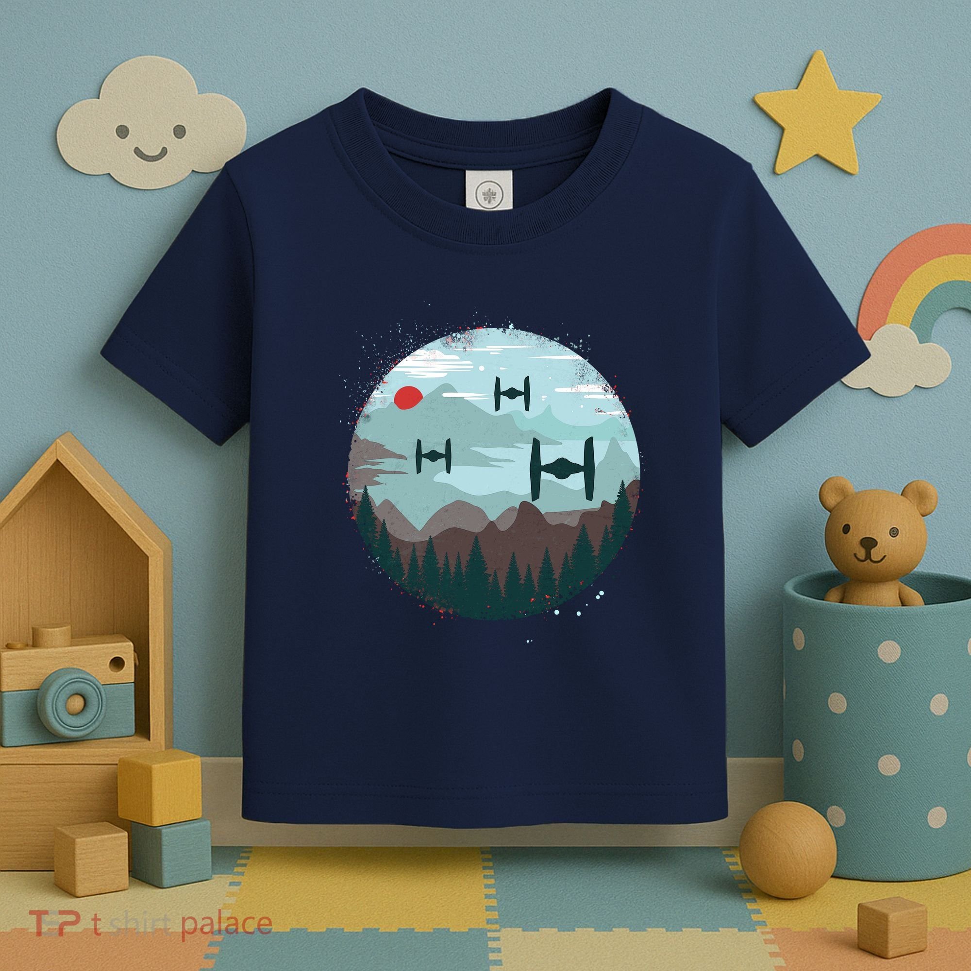 Retro Scifi Space Ships Toddler T-Shirt