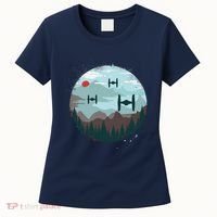 Retro Scifi Space Ships Women's T-Shirt thumb 0