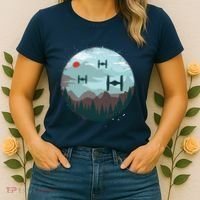 Retro Scifi Space Ships Women's T-Shirt thumb 2
