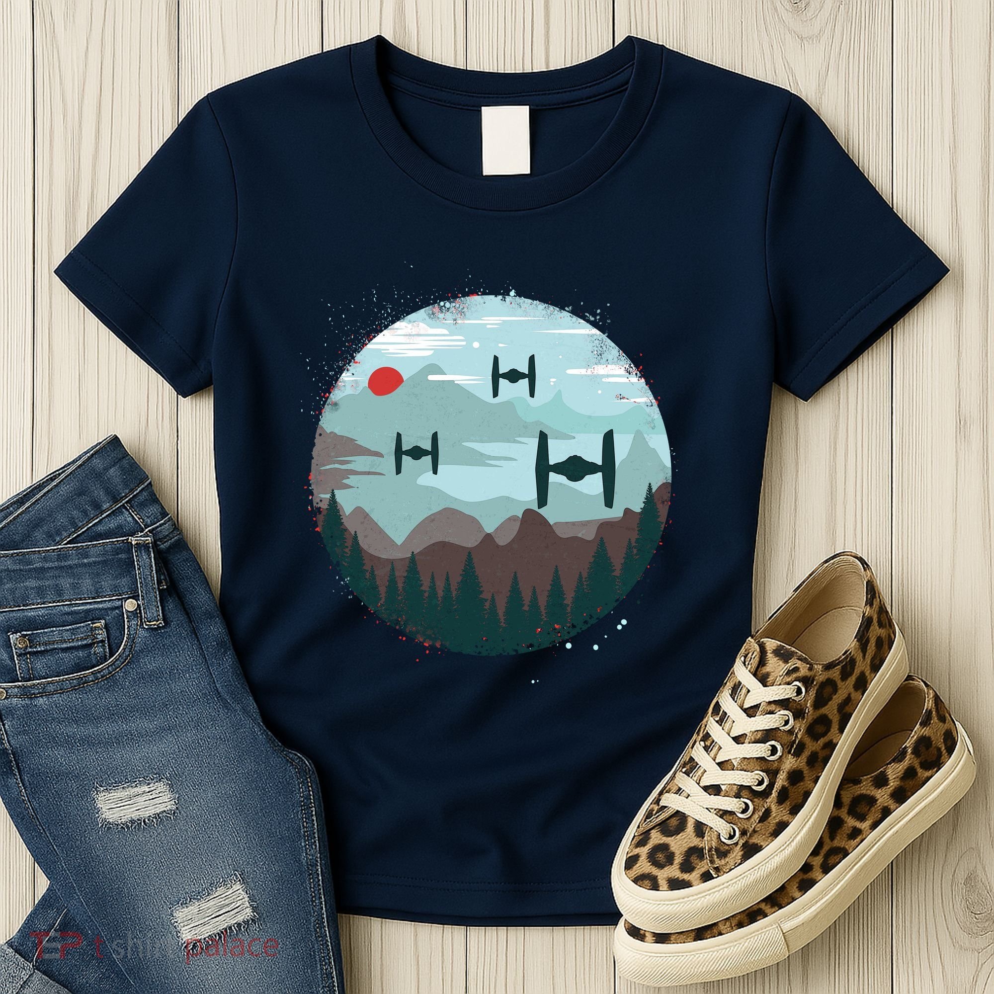 Retro Scifi Space Ships Women's T-Shirt