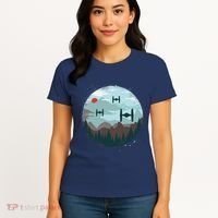 Retro Scifi Space Ships Women's T-Shirt thumb 4