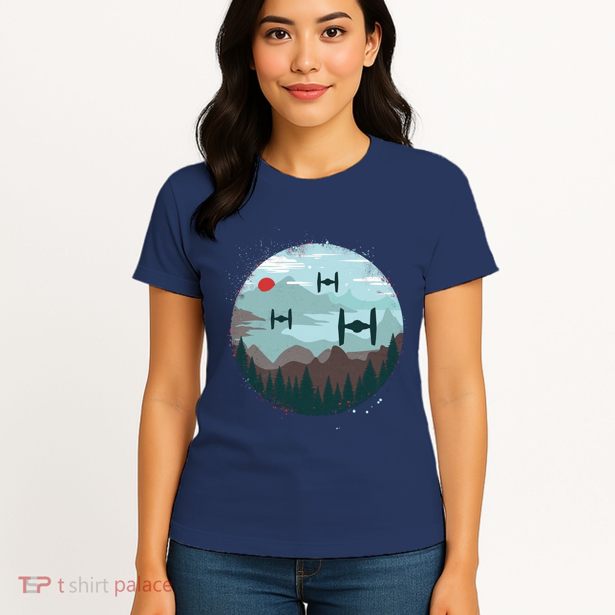 Retro Scifi Space Ships Women's T-Shirt