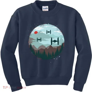Retro Scifi Space Ships Kids Sweatshirt