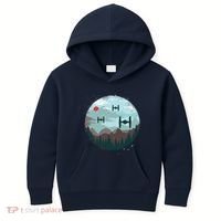 Retro Scifi Space Ships Kids Hoodie thumb 0