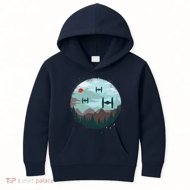 Retro Scifi Space Ships Kids Hoodie