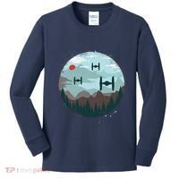 Retro Scifi Space Ships Kids Long Sleeve Shirt thumb 0