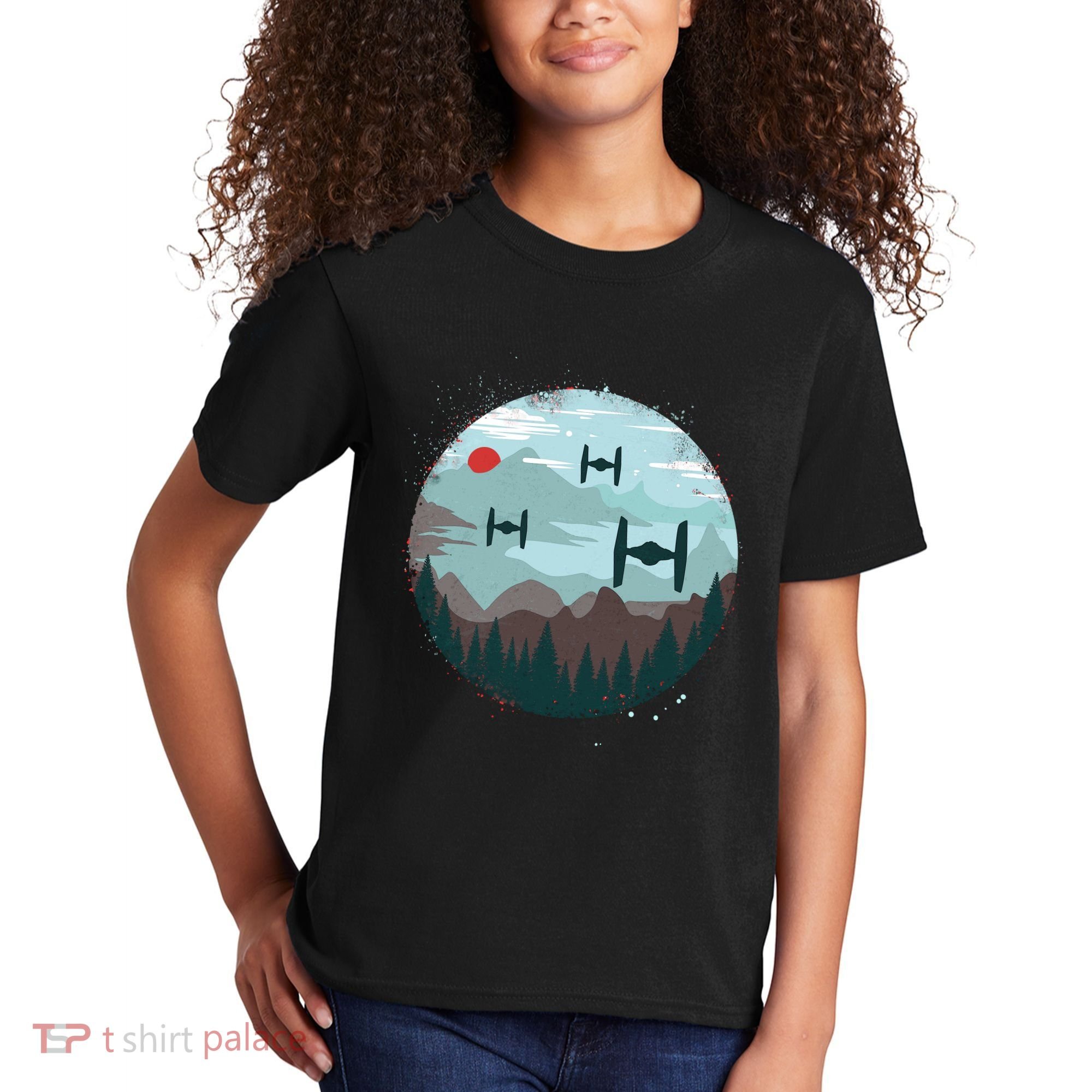 Retro Scifi Space Ships Kids T-Shirt