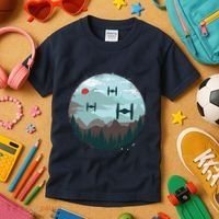 Retro Scifi Space Ships Kids T-Shirt thumb 3
