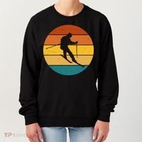 Retro Sunset Ski Lover Gift Women's Sweatshirt thumb 0