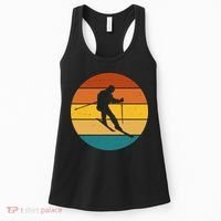 Retro Sunset Ski Lover Gift Women's Tank Top thumb 0