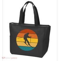 Retro Sunset Ski Lover Gift Tote Bag thumb 3