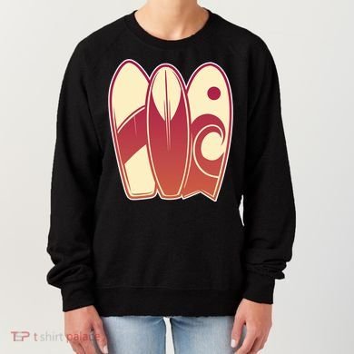 Retro Surfboard Surfing Women's Sweatshirt