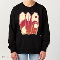 Retro Surfboard Surfing Women's Sweatshirt thumb 0