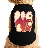 Retro Surfboard Surfing Doggie Tank thumb 0