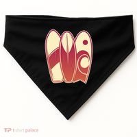 Retro Surfboard Surfing USA-Made Doggie Bandana thumb 0