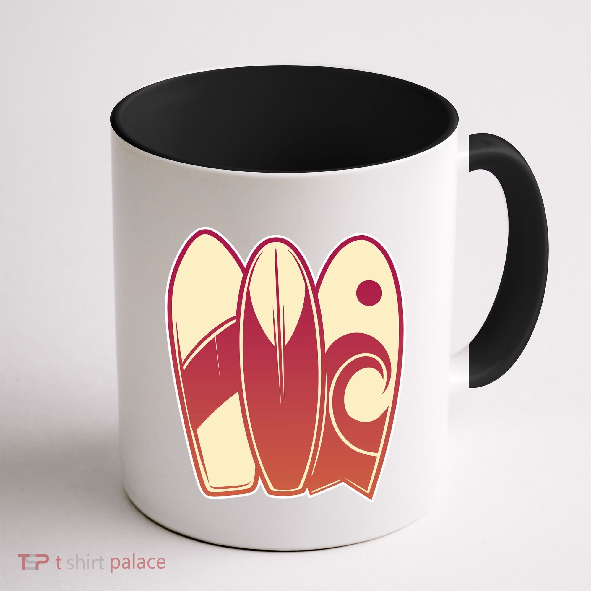 Retro Surfboard Surfing Coffee Mug