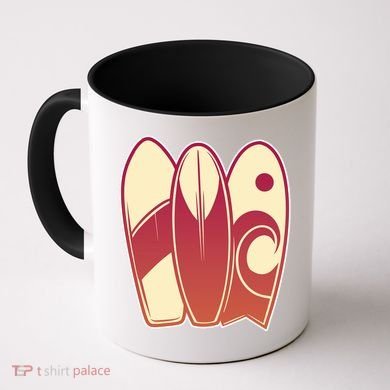 Retro Surfboard Surfing Coffee Mug