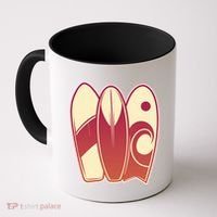 Retro Surfboard Surfing Coffee Mug thumb 0