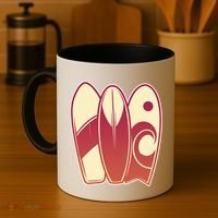 Retro Surfboard Surfing Coffee Mug thumb 4