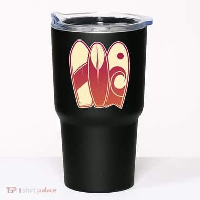 Retro Surfboard Surfing Tumbler