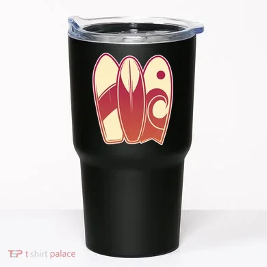 Retro Surfboard Surfing Tumbler