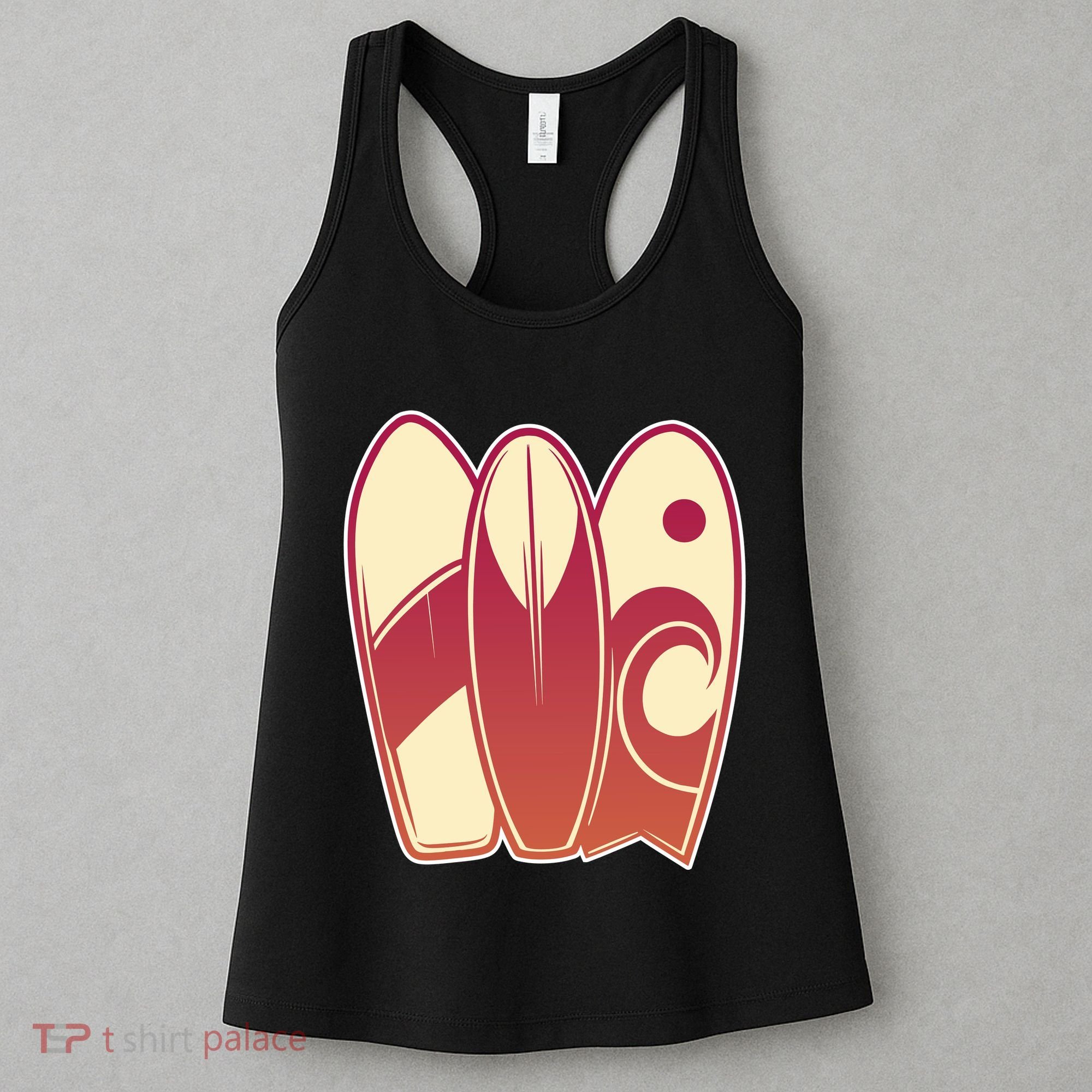 Retro Surfboard Surfing Women's Tank Top