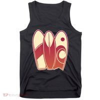Retro Surfboard Surfing Tank Top thumb 0