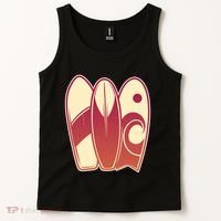 Retro Surfboard Surfing Tank Top thumb 2