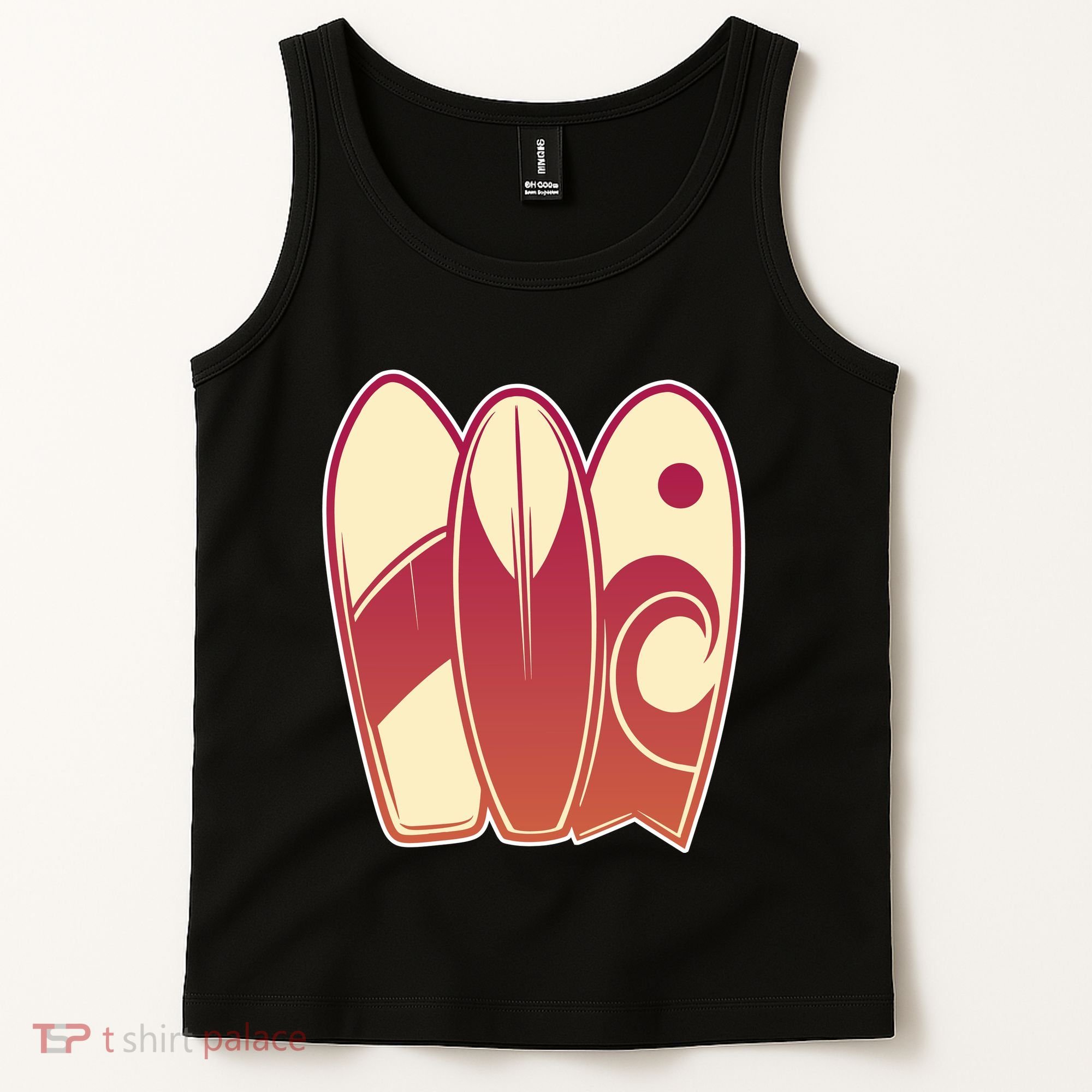 Retro Surfboard Surfing Tank Top