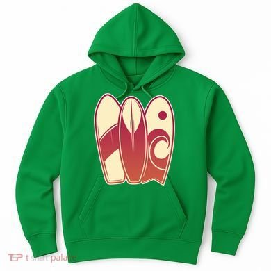Retro Surfboard Surfing Hoodie