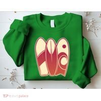 Retro Surfboard Surfing Sweatshirt thumb 2