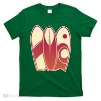Retro Surfboard Surfing T-Shirt thumb 0