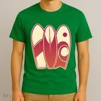 Retro Surfboard Surfing T-Shirt thumb 3