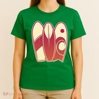Retro Surfboard Surfing T-Shirt thumb 4