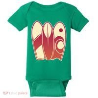 Retro Surfboard Surfing Baby Bodysuit thumb 0