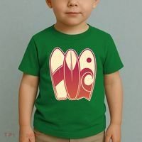 Retro Surfboard Surfing Toddler T-Shirt thumb 2
