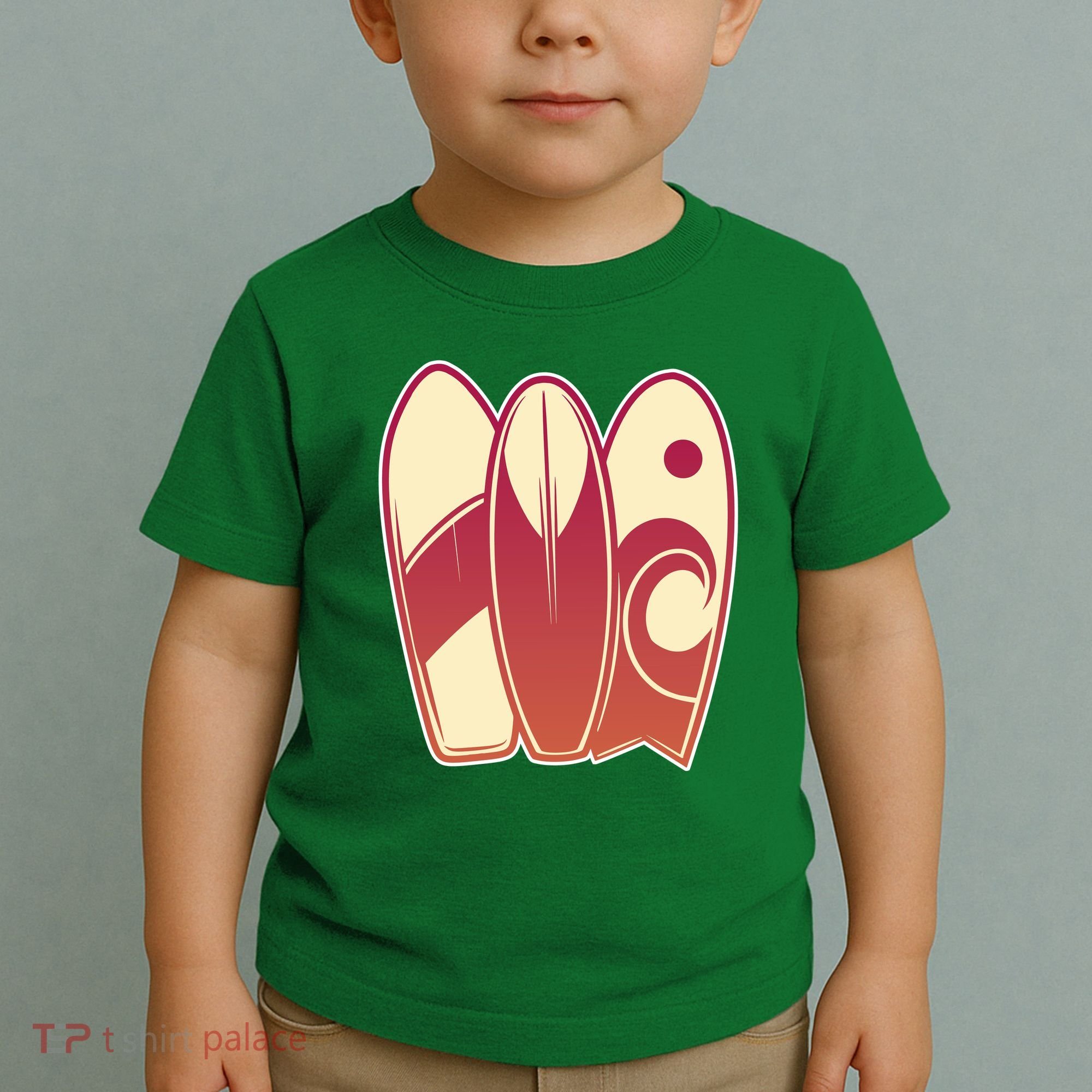 Retro Surfboard Surfing Toddler T-Shirt