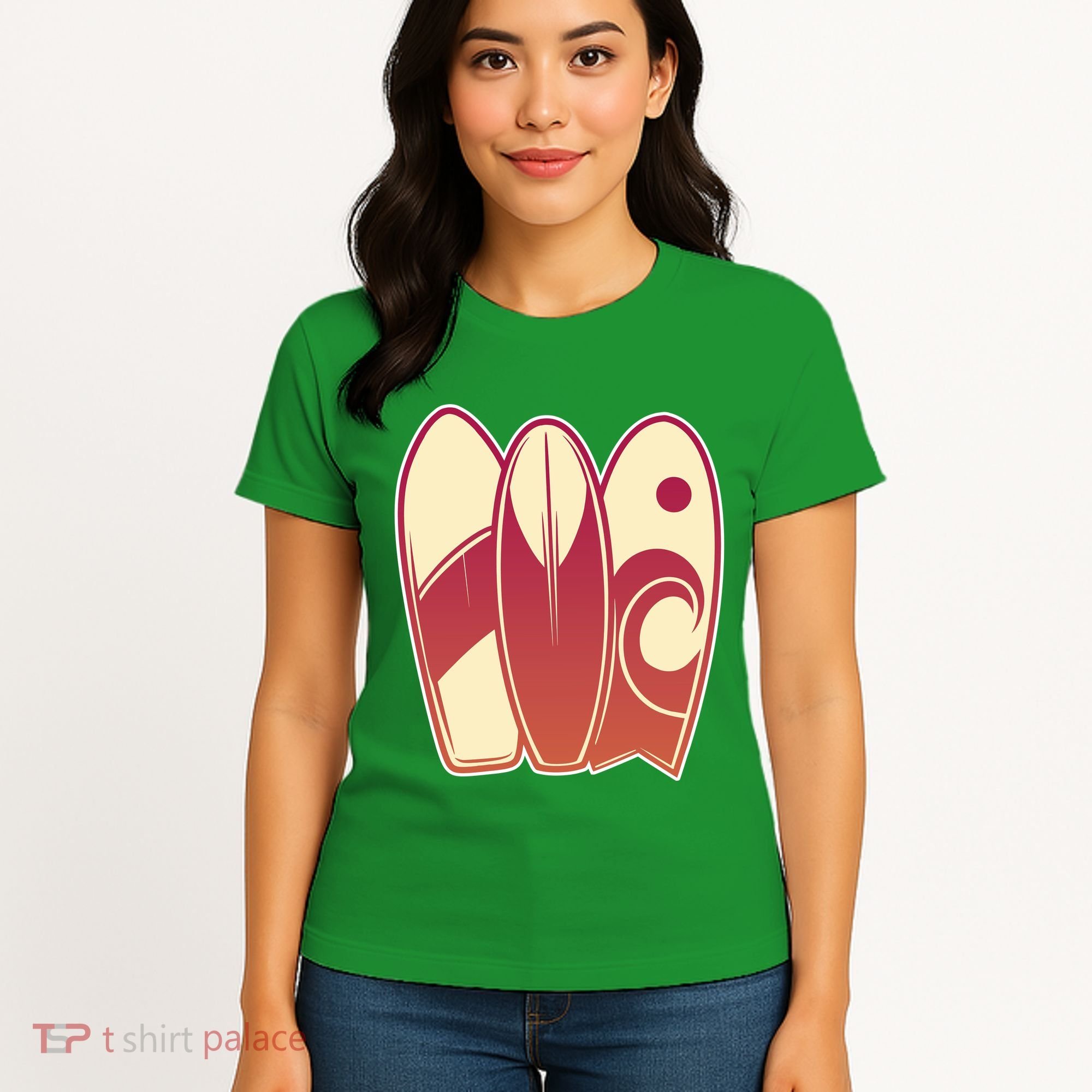 Retro Surfboard Surfing Women's T-Shirt