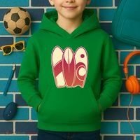 Retro Surfboard Surfing Kids Hoodie thumb 2