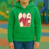Retro Surfboard Surfing Kids Hoodie thumb 3