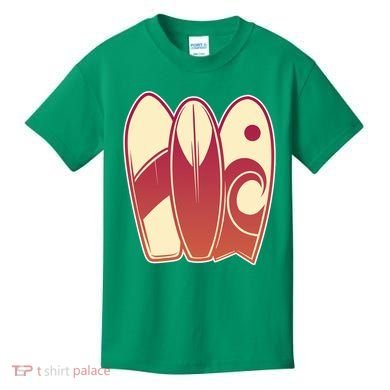Retro Surfboard Surfing Kids T-Shirt