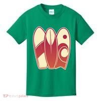 Retro Surfboard Surfing Kids T-Shirt thumb 0
