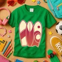 Retro Surfboard Surfing Kids T-Shirt thumb 3